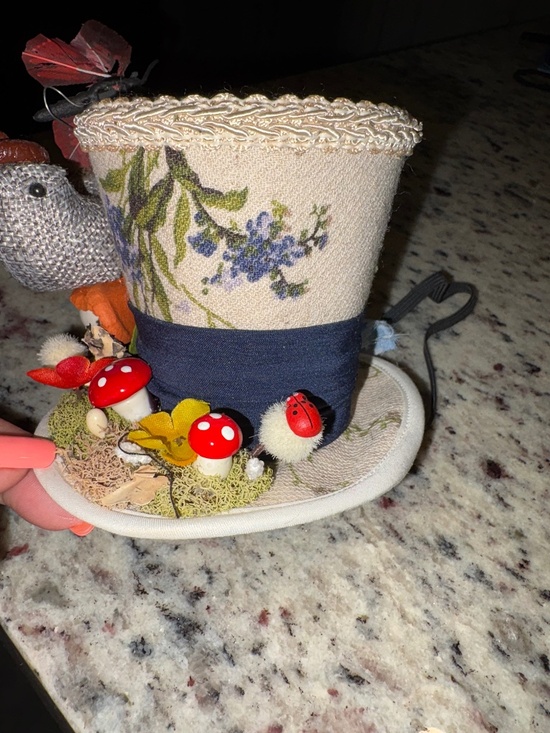LITTLE MISS HATTITUDE Handmade Mini Top Hat Tea Party Kentucky Derby Fascinator main image 5
